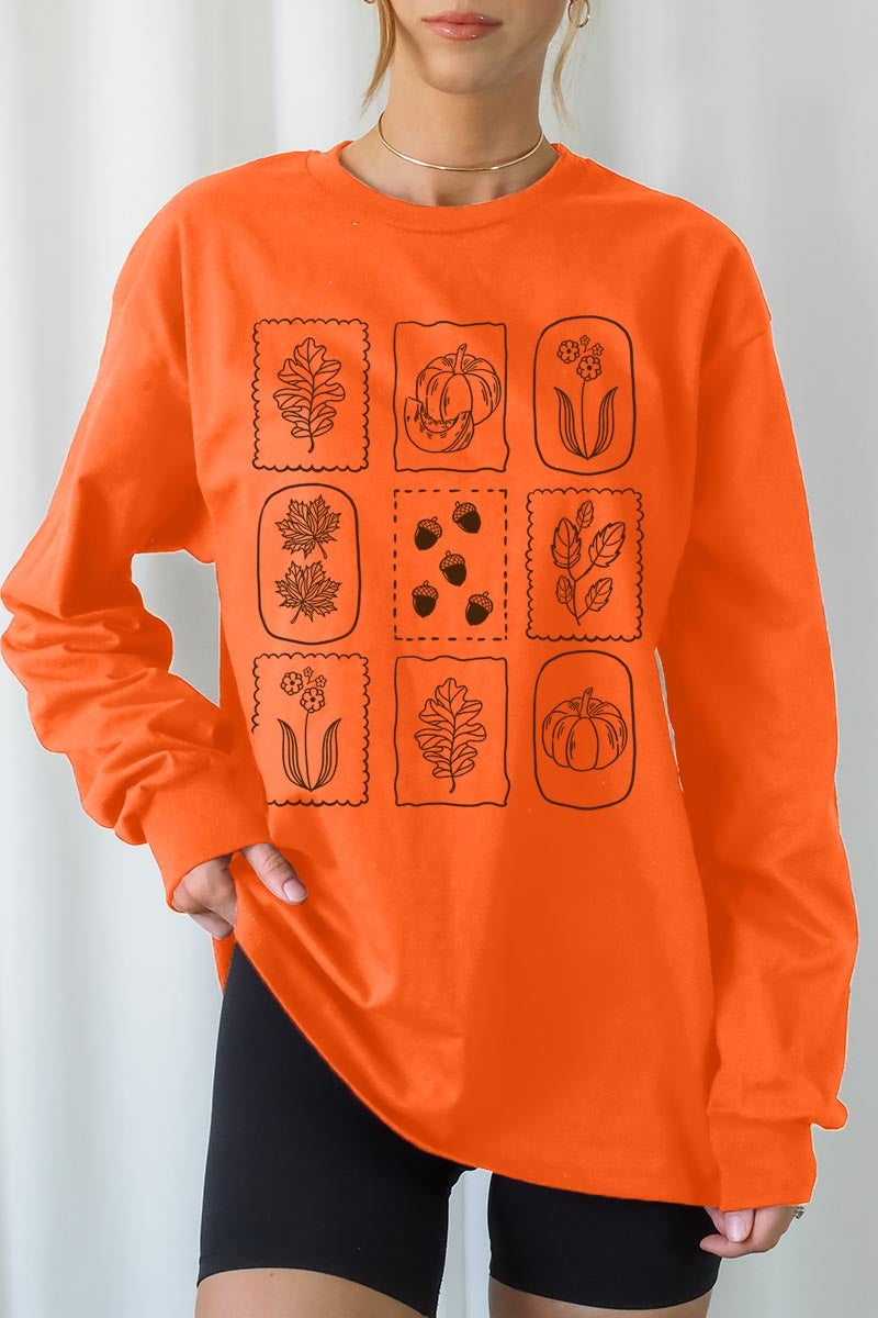 UL240P-E3101 Autumn Graphic Plus Long Sleeve Tee $17