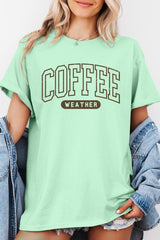 5000-E3207 Coffee Weather Graphic Heavy Cotton Tee $9