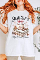5000P-E3205 Dear Santa Books Graphic Plus Heavy Cotton Tee $12.75