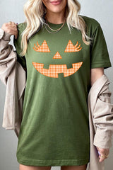 US3001P-E3148 Cute Pumpkin Halloween Graphic Plus Tee $16