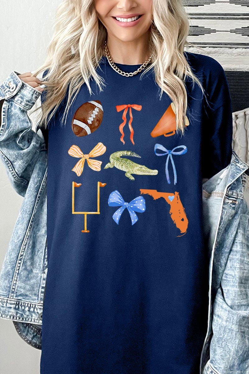 5000-E3078 Florida Football Graphic Heavy Cotton Tee $9