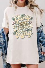 5000-E3220 Glory to the Newborn King Graphic Heavy Cotton Tee $9