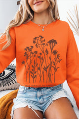 UL180-E3146 Christian Wildflower Graphic Sweatshirt $20