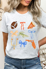 US3001-E3078 Florida Football Graphic Tee $12.5