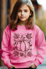 UL180B-E3162Z Fall Pumpkin Kids Graphic Sweatshirt $20