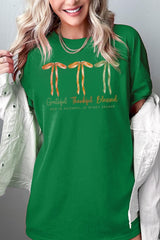 5000P-E3111 Grateful Thankful Blessed Plus Heavy Cotton Tee $12.75