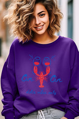 UL180-E3069 Cin Cin Lobster Celebration Graphic Sweatshirt $20