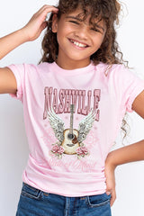 US3001Y-E3157Z Nashville Rose Kids Graphic Tee $11