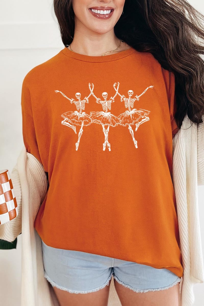 5000P-E3156 Halloween Ballerina Graphic Plus Heavy Cotton Tee $12.75