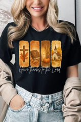 US3001P-E3169 Give Thanks To The Lord Graphic Plus Tee $16