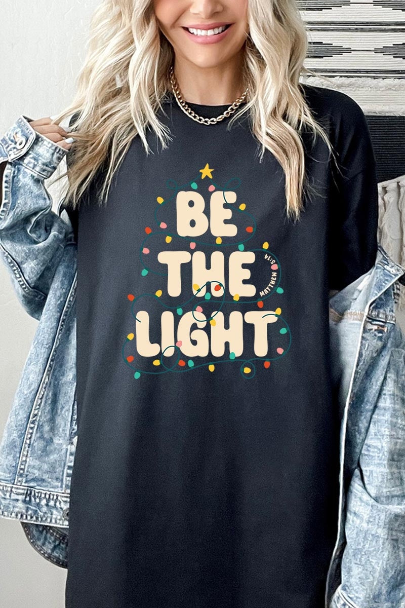 5000-E3202 Be the Light Christmas Graphic Heavy Cotton Tee $9