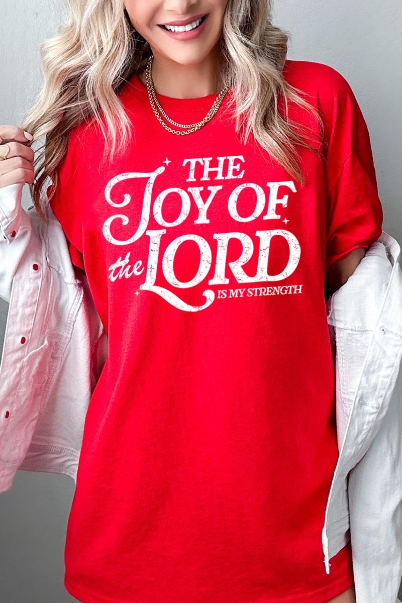 5000-E3179 Joy of the Lord Graphic Heavy Cotton Tee $9