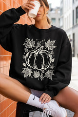 UL180P-E3162 Fall Pumpkin Graphic Plus Sweatshirt $25