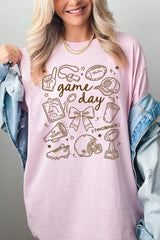 5000P-E3081 Football Doodles Graphic Plus Heavy Cotton Tee $12.75