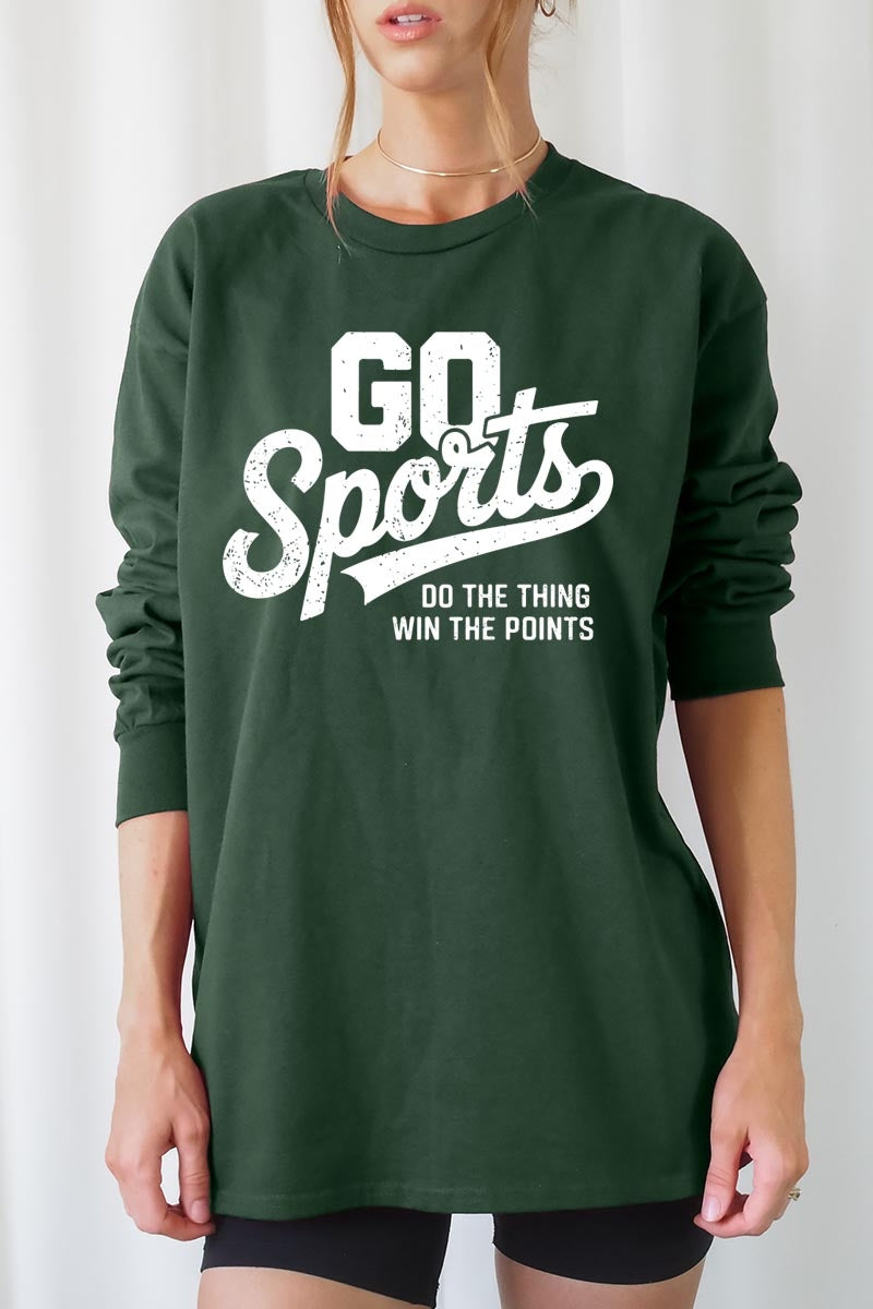 UL240-E3103 Go Sports Graphic Long Sleeve Tee $13.75