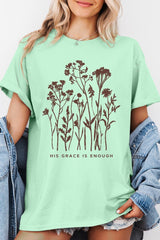 5000P-E3146 Christian Wildflower Graphic Plus Heavy Cotton Tee $12.75
