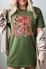 US3001P-E3053 Brushstroke Football Graphic Plus Tee $16