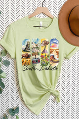 US3001-E3061SD South Dakota State Brushstroke Graphic Tee $12.5