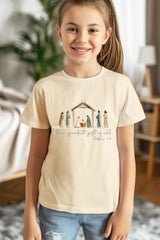 US3001Y-E3183Z Nativity Gift Kids Graphic Tee $11