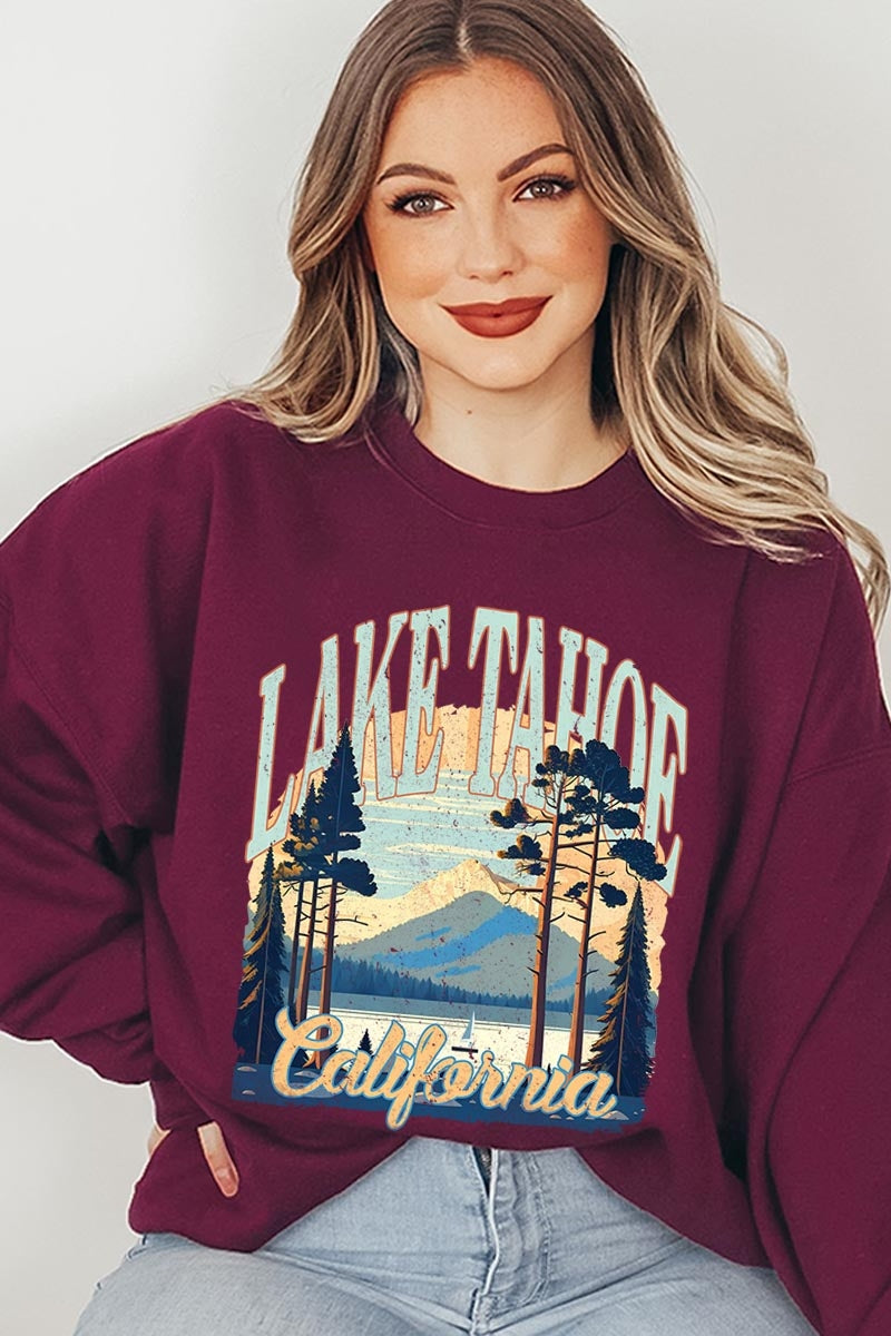 UL180-E3059 Lake Tahoe Graphic Sweatshirt $20