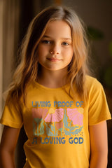 US3001Y-E3066Z Living Proof of a Loving God Kids Graphic Tee $11