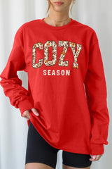 UL240-E3082 Cozy Season Graphic Long Sleeve Tee $13.75
