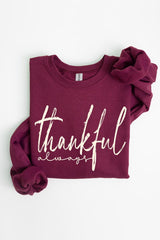 UL180-E3170 Thankful Graphic Sweatshirt $20