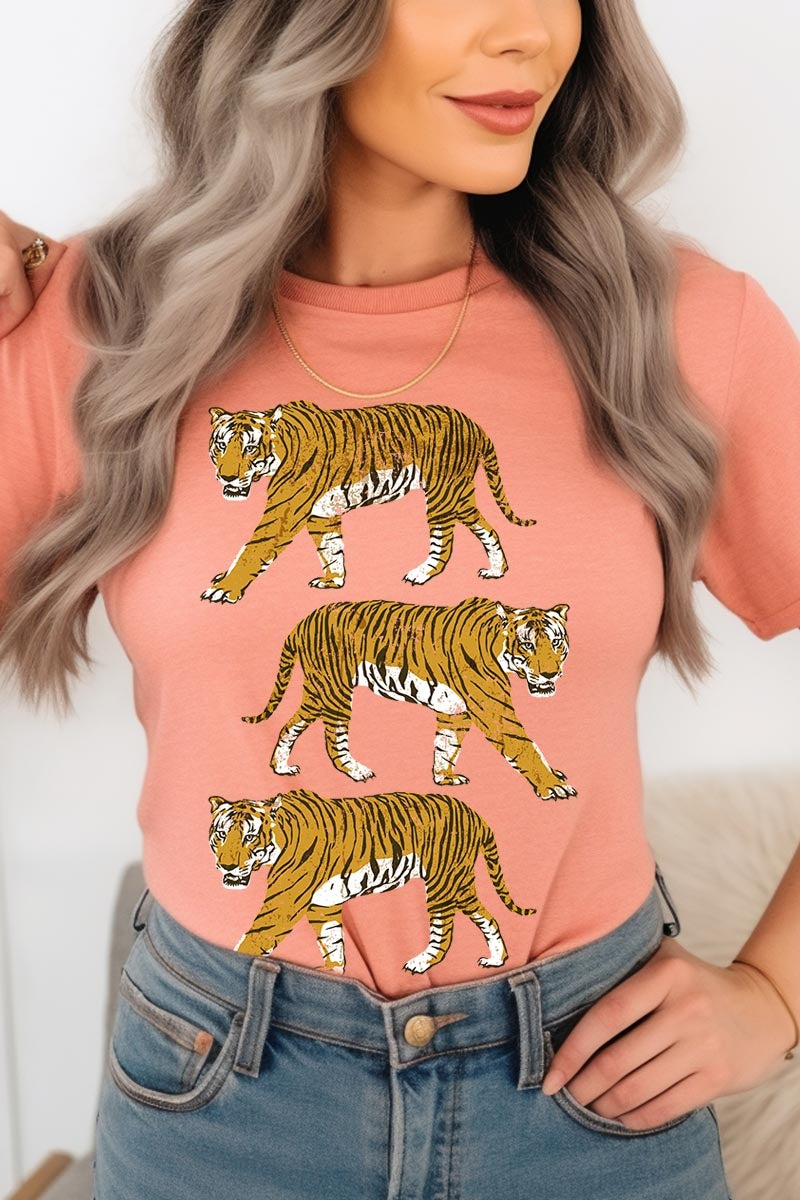US3001P-E3104 Retro Tigers Graphic Plus Tee $16