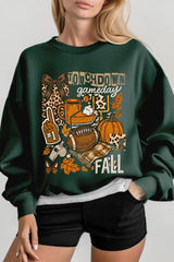 UL180P-E3134 Fall Football Collage Graphic Plus Sweatshirt $25