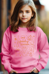 UL180B-E3141Z Halloween Doodle Kids Graphic Sweatshirt $20