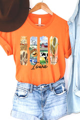 US3001-E3061IA Iowa State Brushstroke Graphic Tee $12.5