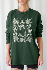 UL240-E3162 Fall Pumpkin Graphic Long Sleeve Tee $13.75