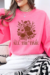 UL180-E3116 God Is Good Floral Graphic Sweatshirt $20