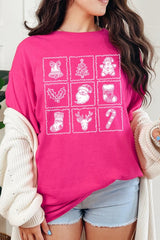 5000-E3215 Christmas Icons Graphic Heavy Cotton Tee $9