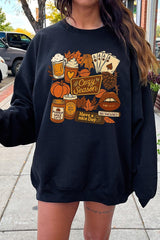 UL180P-E3119 Retro Fall Collage Graphic Plus Sweatshirt $25
