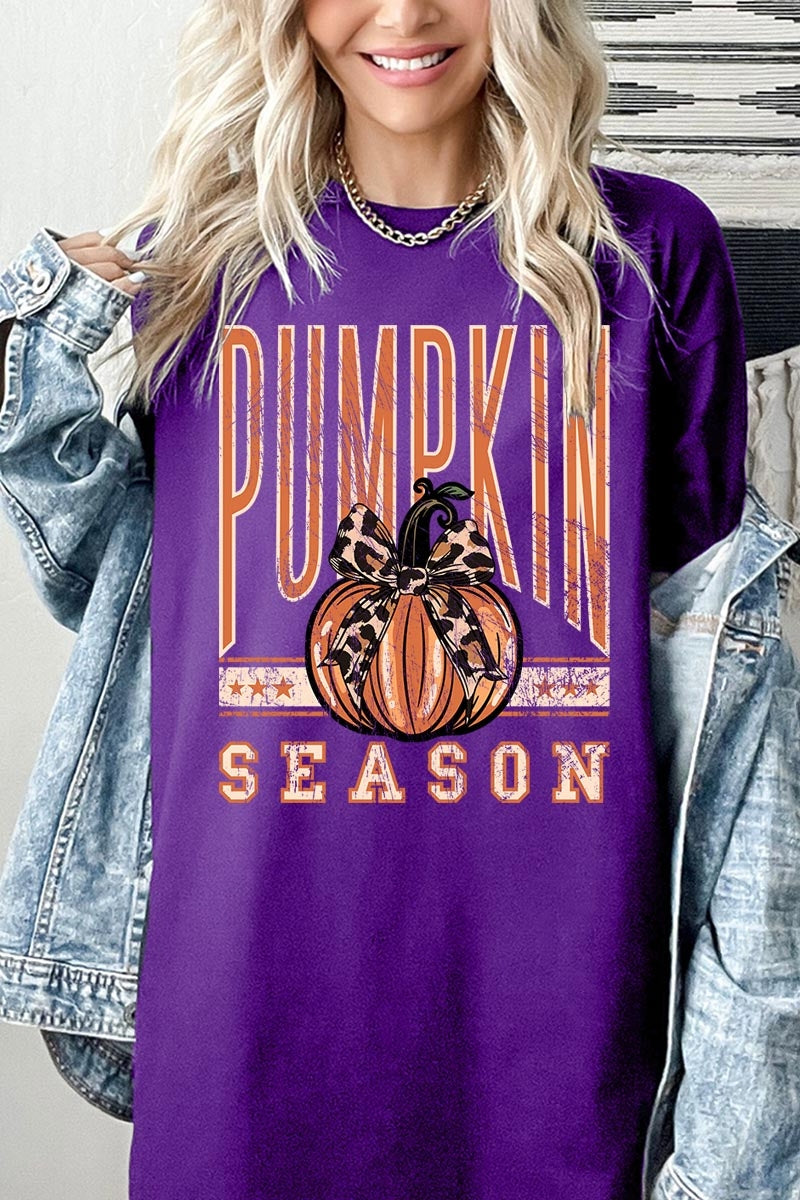 5000P-E3145 Pumpkin Season Graphic Plus Heavy Cotton Tee $12.75