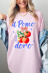 5000P-E3070 Il Pomodoro Tomato Graphic Plus Heavy Cotton Tee $12.75