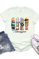 US3001-E3061TN Tennessee State Brushstroke Graphic Tee $12.5