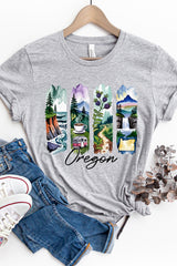 US3001-E3061OR Oregon State Brushstroke Graphic Tee $12.5