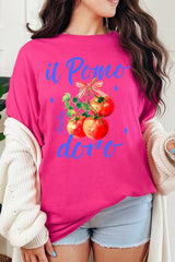 5000P-E3070 Il Pomodoro Tomato Graphic Plus Heavy Cotton Tee $12.75