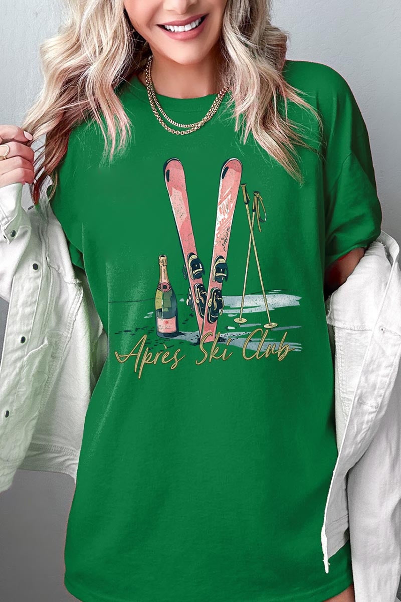 5000P-E3187 Apres Ski Club Graphic Plus Heavy Cotton Tee $12.75