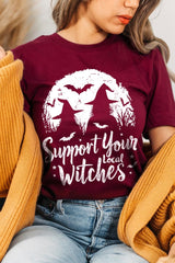 US3001-E3161 Local Witches Halloween Graphic Tee $12.5