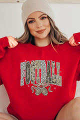 UL180P-E3132 Camo Football Graphic Plus Sweatshirt $25
