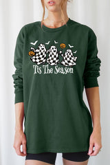 UL240-E3124 Retro Ghosts Graphic Long Sleeve Tee $13.75