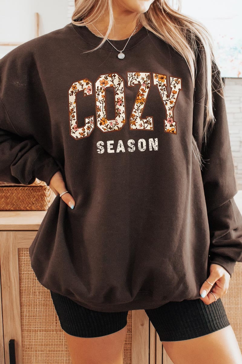 UL180P-E3082 Cozy Season Graphic Plus Sweatshirt $25
