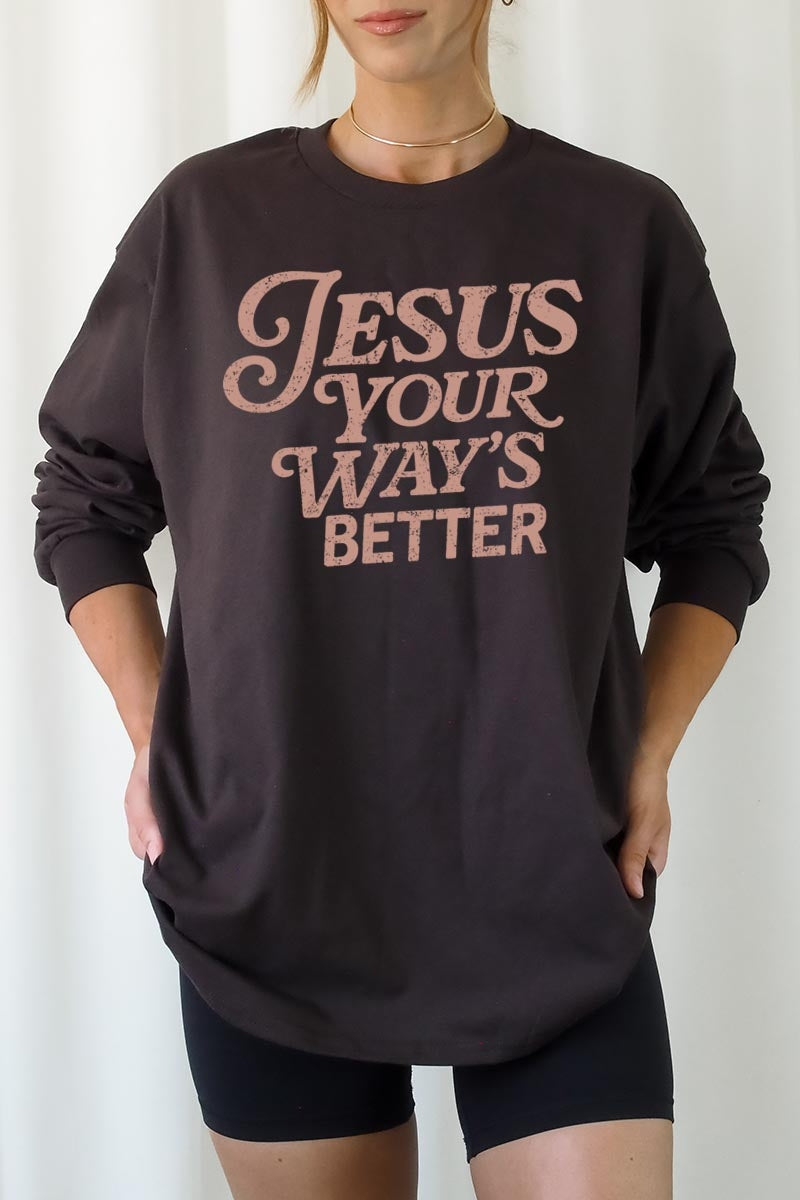 UL240-E3114 Christian Graphic Long Sleeve Tee $13.75