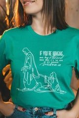 US3001P-E3075 If Youu2019re Hanging On Line Art Graphic Plus Tee $16