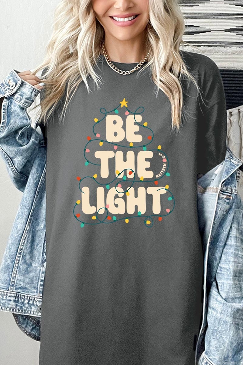 5000-E3202 Be the Light Christmas Graphic Heavy Cotton Tee $9