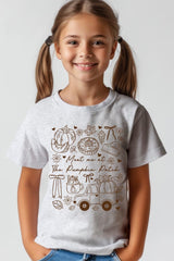 US3001Y-E3163Z Pumpkin Patch Doodle Kids Graphic Tee $11