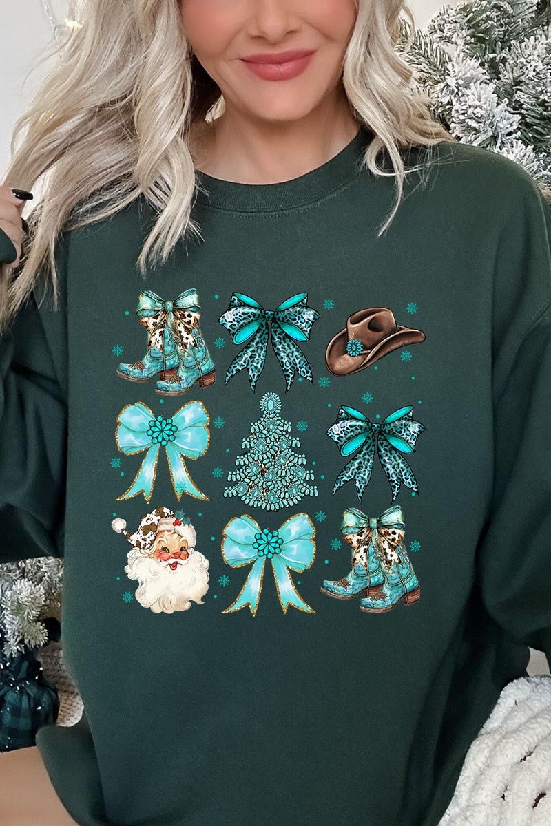 UL180-E3180 Western Christmas Graphic Sweatshirt $20